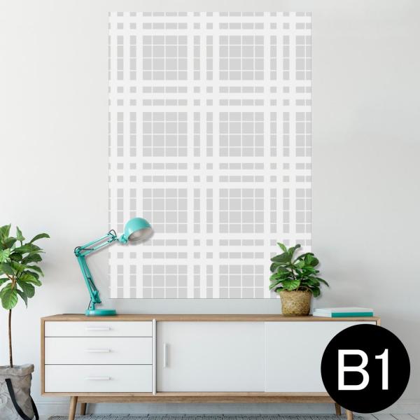 �|�X�^�[ �E�H�[���X�e�b�J�[ �V�[���� 728×1030mm B1 �ʐ^ �� �C���e���A ������� wall sticker poster �`�F�b�N�@�͗l�@�� 004377