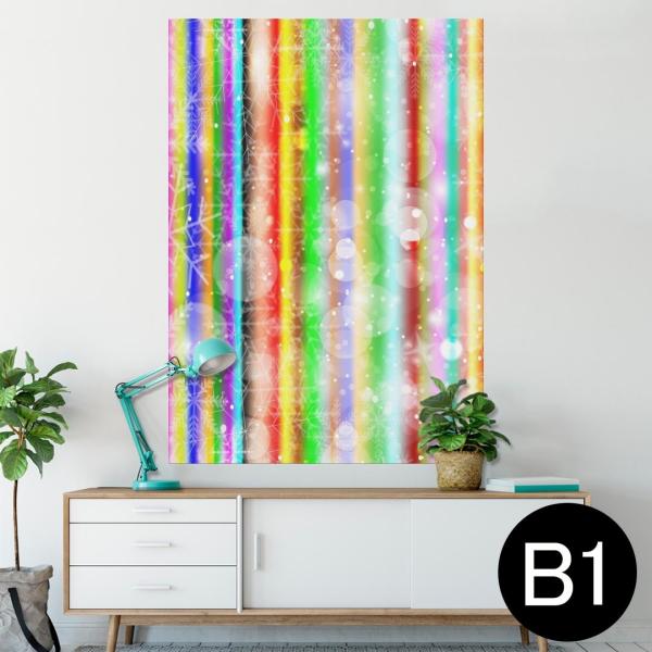 �|�X�^�[ �E�H�[���X�e�b�J�[ �V�[���� 728×1030mm B1 �ʐ^ �� �C���e���A ������� wall sticker poster �J���t���@���܂��܁@�͗l 004790