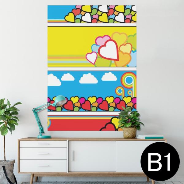 �|�X�^�[ �E�H�[���X�e�b�J�[ �V�[���� 728×1030mm B1 �ʐ^ �� �C���e���A ������� wall sticker poster �n�[�g�@�J���t���@�|�b�v 004945