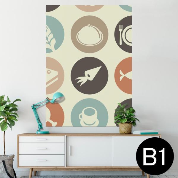 �|�X�^�[ �E�H�[���X�e�b�J�[ �V�[���� 728×1030mm B1 �ʐ^ �� �C���e���A ������� wall sticker poster �H���@���@�R�[�q�[ 005978