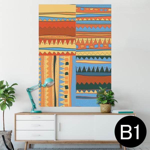 �|�X�^�[ �E�H�[���X�e�b�J�[ �V�[���� 728×1030mm B1 �ʐ^ �� �C���e���A ������� wall sticker poster �C�G���[�@�I�����W�@�͗l 006042