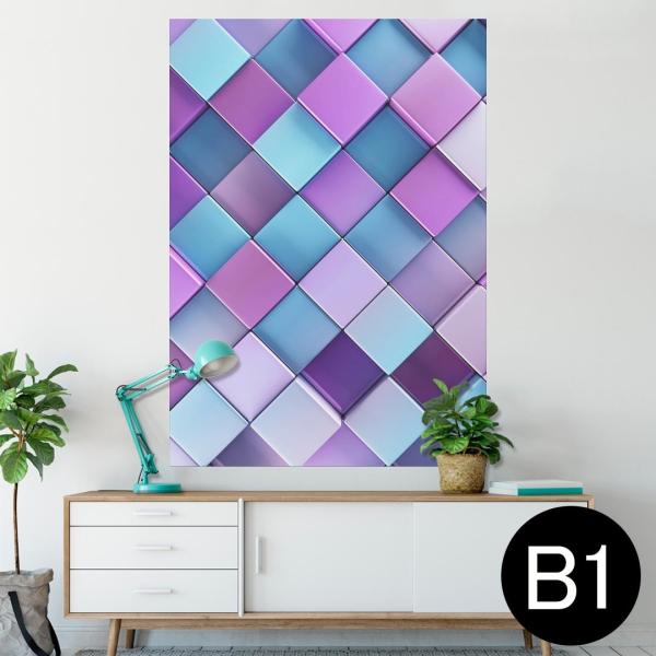 �|�X�^�[ �E�H�[���X�e�b�J�[ �V�[���� 728×1030mm B1 �ʐ^ �� �C���e���A ������� wall sticker poster �`�F�b�N�@�͗l 006919