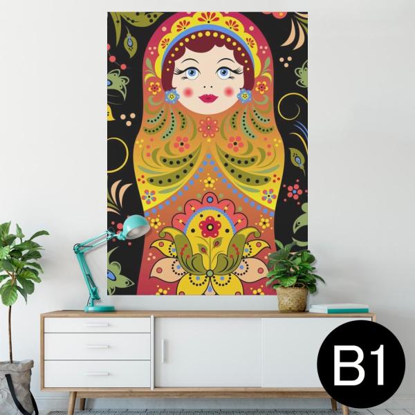 �|�X�^�[ �E�H�[���X�e�b�J�[ �V�[���� 728×1030mm B1 �ʐ^ �� �C���e���A ������� wall sticker poster �ԁ@�t�����[�@�}�g�����[�V�J�@�C���X�g 007293