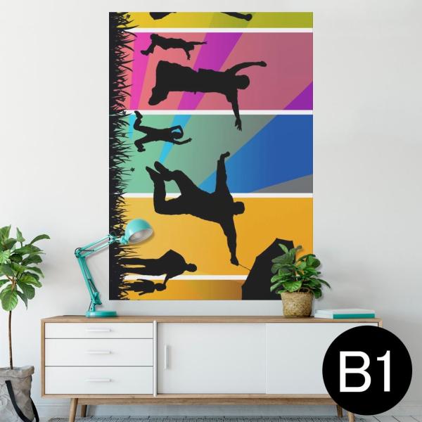 �|�X�^�[ �E�H�[���X�e�b�J�[ �V�[���� 728×1030mm B1 �ʐ^ �� �C���e���A ������� wall sticker poster �J���t���@���C���{�[�@�e�@�l�� 007468