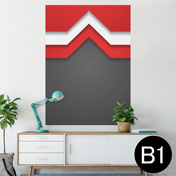 �|�X�^�[ �E�H�[���X�e�b�J�[ �V�[���� 728×1030mm B1 �ʐ^ �� �C���e���A ������� wall sticker poster �ԁ@���b�h�@���@�u���b�N�@�͗l 008535