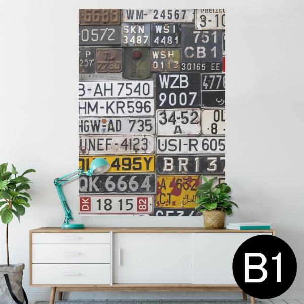 �|�X�^�[ �E�H�[���X�e�b�J�[ �V�[���� 728×1030mm B1 �ʐ^ �� �C���e���A ������� wall sticker poster �i���o�[�@�v���[�g�@�J���t���@�ʐ^ 008545