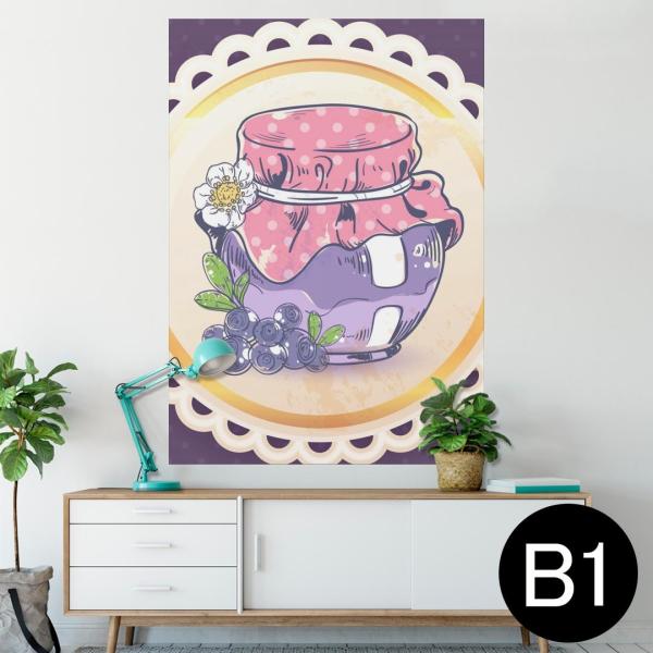 �|�X�^�[ �E�H�[���X�e�b�J�[ �V�[���� 728×1030mm B1 �ʐ^ �� �C���e���A ������� wall sticker poster �ԁ@�t�����[�@���@�p�[�v�� 008783