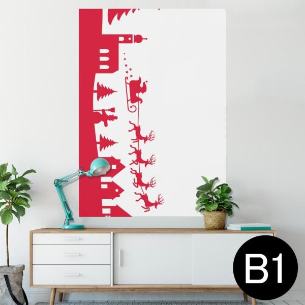 �|�X�^�[ �E�H�[���X�e�b�J�[ �V�[���� 728×1030mm B1 �ʐ^ �� �C���e���A ������� wall sticker poster �N���X�}�X�@�T���^�@�� 009792