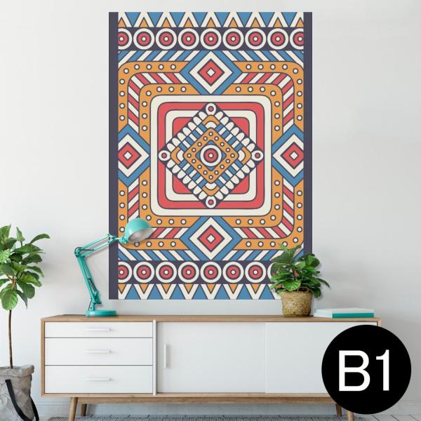 �|�X�^�[ �E�H�[���X�e�b�J�[ �V�[���� 728×1030mm B1 �ʐ^ �� �C���e���A ������� wall sticker poster �A�W�A���@�͗l�@�I�����W 010135