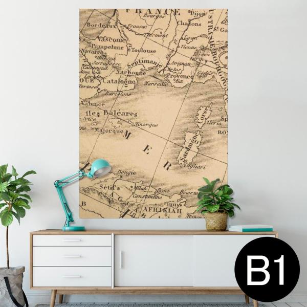 �|�X�^�[ �E�H�[���X�e�b�J�[ �V�[���� 728×1030mm B1 �ʐ^ �� �C���e���A ������� wall sticker poster �n�}�@�O���@���� 010250
