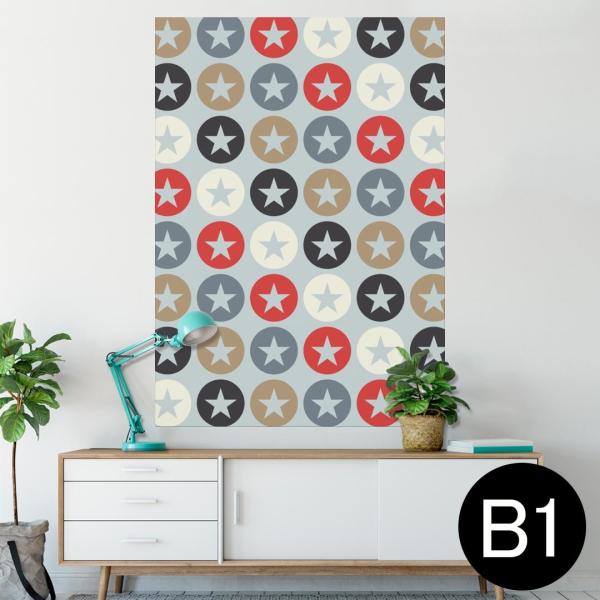 �|�X�^�[ �E�H�[���X�e�b�J�[ �V�[���� 728×1030mm B1 �ʐ^ �� �C���e���A ������� wall sticker poster ���@�͗l�@�J���t�� 010499