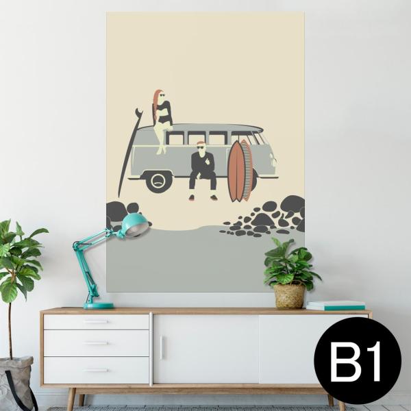 �|�X�^�[ �E�H�[���X�e�b�J�[ �V�[���� 728×1030mm B1 �ʐ^ �� �C���e���A ������� wall sticker poster �C�@�ԁ@�T�[�t�B�� 010774
