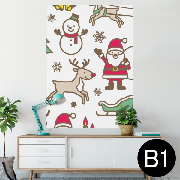 �|�X�^�[ �E�H�[���X�e�b�J�[ �V�[���� 728×1030mm B1 �ʐ^ �� �C���e���A ������� wall sticker poster �N���X�}�X�@�T���^�@�g�i�J�C 013795
