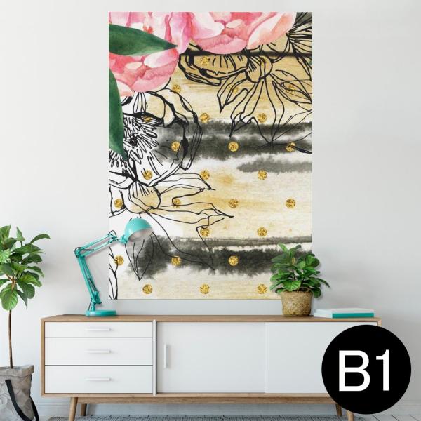 �|�X�^�[ �E�H�[���X�e�b�J�[ �V�[���� 728×1030mm B1 �ʐ^ �� �C���e���A ������� wall sticker poster �ԁ@�t�����[�@�s���N 014046