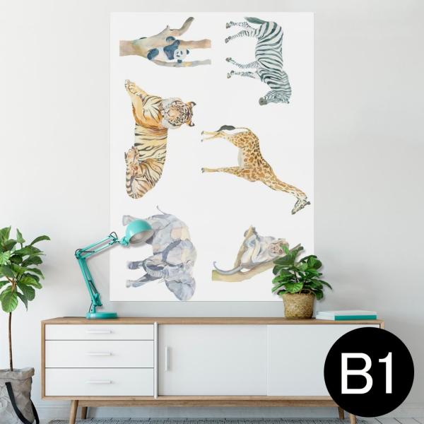 �|�X�^�[ �E�H�[���X�e�b�J�[ �V�[���� 728×1030mm B1 �ʐ^ �� �C���e���A ������� wall sticker poster �T�t�@���@�����@�A�j�}�� 014169