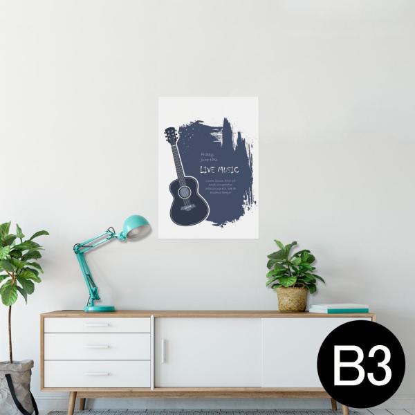 �|�X�^�[ �E�H�[���X�e�b�J�[ �V�[���� 364×515mm B3 �ʐ^ �� �C���e���A ������� wall sticker poster �M�^�[�@�p��@���� 006261