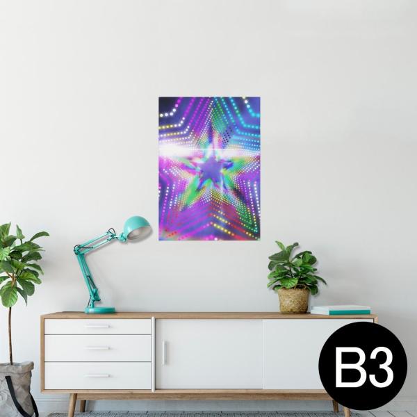 �|�X�^�[ �E�H�[���X�e�b�J�[ �V�[���� 364×515mm B3 �ʐ^ �� �C���e���A ������� wall sticker poster �J���t���@���C���{�[�@���@�X�^�[ 007397