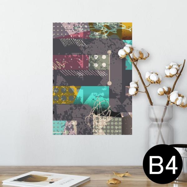 �|�X�^�[ �E�H�[���X�e�b�J�[ �V�[���� 257×364mm B4 �ʐ^ �� �C���e���A ������� wall sticker poster �͗l�@�J���t���@���� 008660