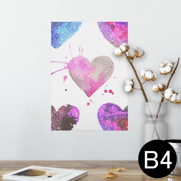 �|�X�^�[ �E�H�[���X�e�b�J�[ �V�[���� 257×364mm B4 �ʐ^ �� �C���e���A ������� wall sticker poster �n�[�g�@�s���N�@���킢�� 014816