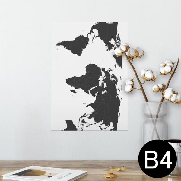 �|�X�^�[ �E�H�[���X�e�b�J�[ �V�[���� 257×364mm B4 �ʐ^ �� �C���e���A ������� wall sticker poster ���E�n�}�@���@map 015960