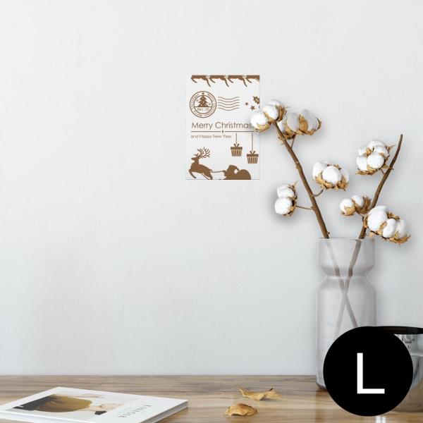 �|�X�^�[ �E�H�[���X�e�b�J�[ �V�[���� 89×127mm L�� �ʐ^ �� �C���e���A ������� wall sticker poster �N���X�}�X�@�T���^�@�g�i�J�C 013955