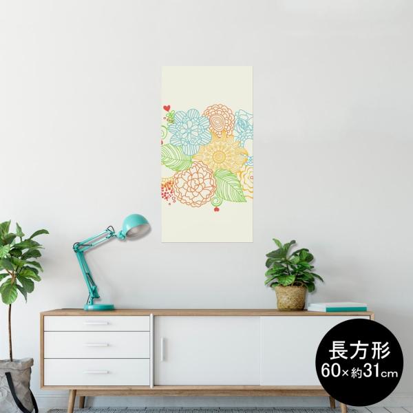 �|�X�^�[ �E�H�[���X�e�b�J�[ �����` �V�[���� 60×31cm Msize �� �������@�������� wall sticker poster �ԁ@�n�[�g�@�C���X�g 005070