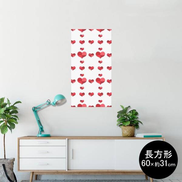 �|�X�^�[ �E�H�[���X�e�b�J�[ �����` �V�[���� 60×31cm Msize �� �������@�������� wall sticker poster �n�[�g�@�͗l 006503