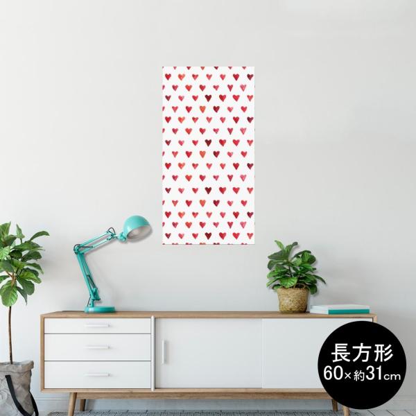 �|�X�^�[ �E�H�[���X�e�b�J�[ �����` �V�[���� 60×31cm Msize �� �������@�������� wall sticker poster �n�[�g�@�F�ʁ@�� 010850