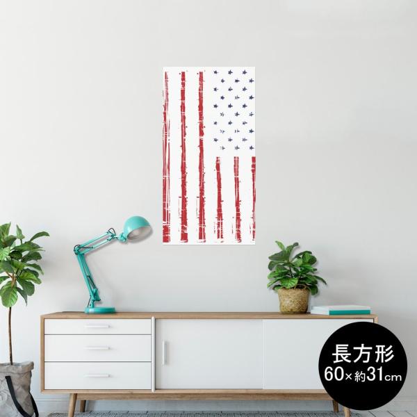 �|�X�^�[ �E�H�[���X�e�b�J�[ �����` �V�[���� 60×31cm Msize �� �������@�������� wall sticker poster �A�����J�@�O���@���� 011650