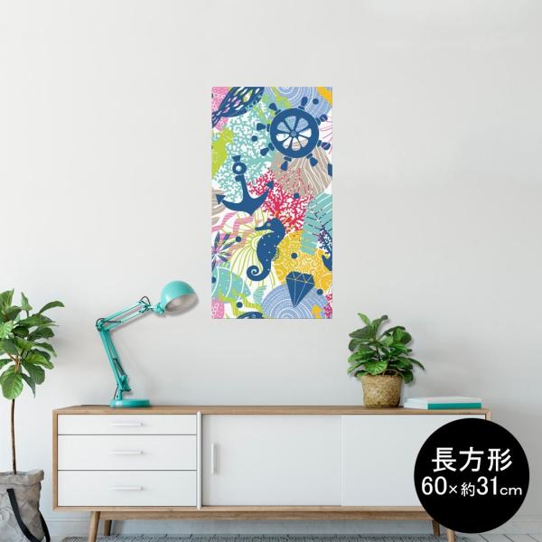�|�X�^�[ �E�H�[���X�e�b�J�[ �����` �V�[���� 60×31cm Msize �� �������@�������� wall sticker poster �X�J���@������@�}���� 012011