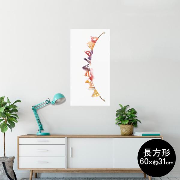 �|�X�^�[ �E�H�[���X�e�b�J�[ �����` �V�[���� 60×31cm Msize �� �������@�������� wall sticker poster ���@�t���b�O�@�J���t�� 014740