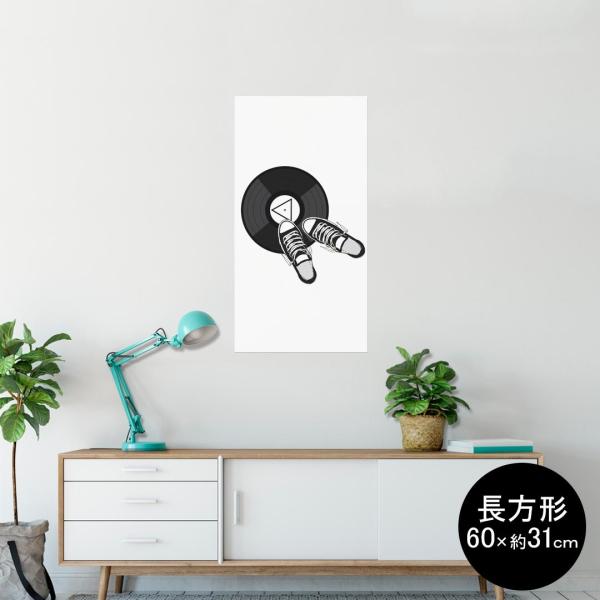 �|�X�^�[ �E�H�[���X�e�b�J�[ �����` �V�[���� 60×31cm Msize �� �������@�������� wall sticker poster �C�@CD�@���m�N�� 015671