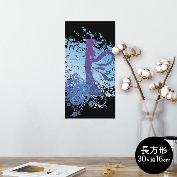 �|�X�^�[ �E�H�[���X�e�b�J�[ �����` �V�[���� ���� 30×16cm Ssize �� �������@wall sticker poster �����@�C���X�g�@���F 012285