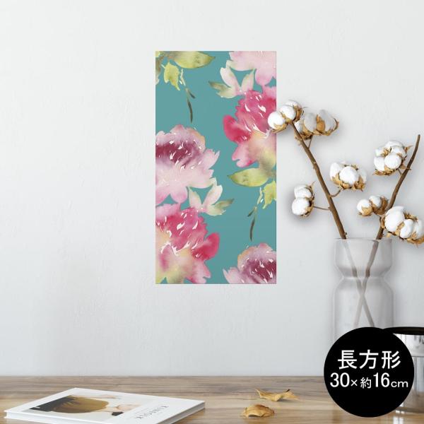 �|�X�^�[ �E�H�[���X�e�b�J�[ �����` �V�[���� ���� 30×16cm Ssize �� �������@wall sticker poster �ԁ@�΁@�s���N 012287