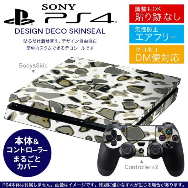 SONY �V�^PS4 �X���� ���^ �v���C�X�e�[�V���� ��p�������ȃX�L���V�[�� �\�邾���� �f�U�C���X�e�b�J�[ �͗l�@�O���[ 000657