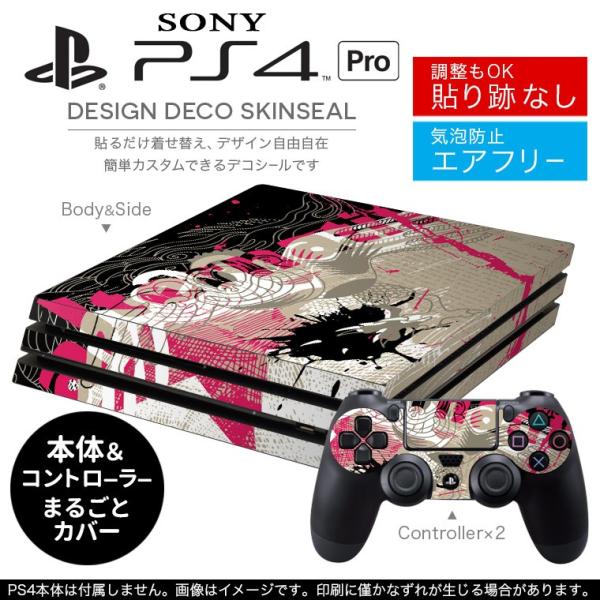 �u��z�֐�p�vSONY �V�^PS4 PRO �v�� �v���C�X�e�[�V������p�X�L���V�[�� �\�邾���� �f�U�C���X�e�b�J�[ �p��@�s���N�@�C���X�g 005844