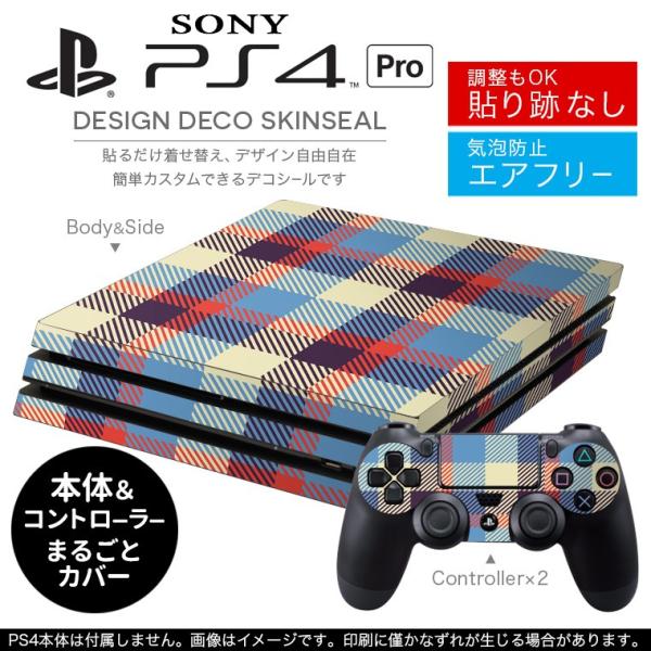 �u��z�֐�p�vSONY �V�^PS4 PRO �v�� �v���C�X�e�[�V������p�X�L���V�[�� �\�邾���� �f�U�C���X�e�b�J�[ �`�F�b�N�@�͗l�@�@�u���[ 007432