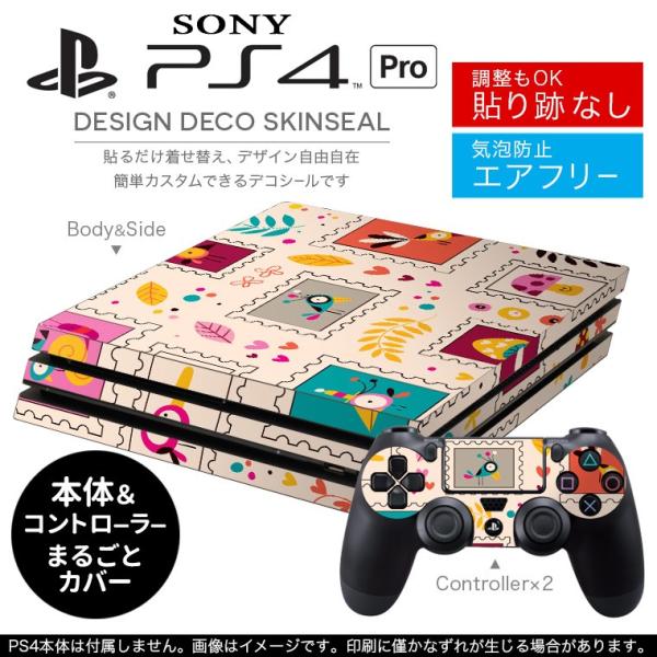 �u��z�֐�p�vSONY �V�^PS4 PRO �v�� �v���C�X�e�[�V������p�X�L���V�[�� �\�邾���� �f�U�C���X�e�b�J�[ �؎�@���@�J���t���@�͗l 008271