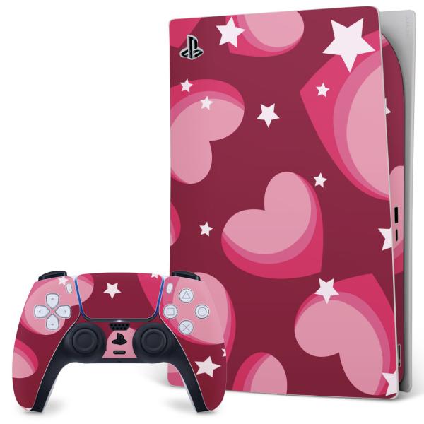 SONY PS5 �f�W�^���G�f�B�V���� �v���C�X�e�[�V���� ��p�������ȃX�L���V�[�� �\�邾���� �f�U�C���X�e�b�J�[  �n�[�g�@�͗l 007008