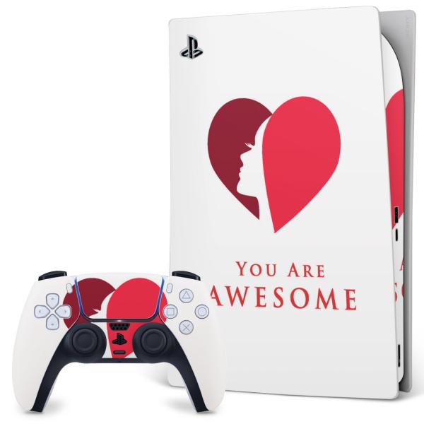 SONY PS5 �f�W�^���G�f�B�V���� �v���C�X�e�[�V���� ��p�������ȃX�L���V�[�� �\�邾���� �f�U�C���X�e�b�J�[  �n�[�g�@�p��@���� 007038