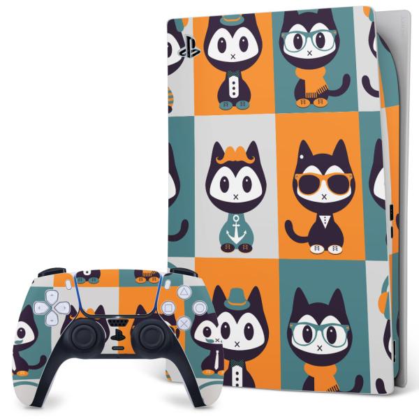 SONY PS5 �f�W�^���G�f�B�V���� �v���C�X�e�[�V���� ��p�������ȃX�L���V�[�� �\�邾���� �f�U�C���X�e�b�J�[  �l�R�@�L�����N�^�[ 007056