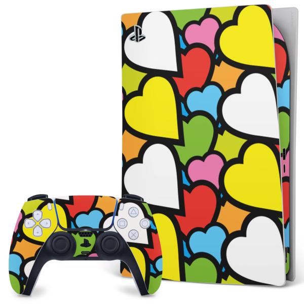 SONY PS5 �f�W�^���G�f�B�V���� �v���C�X�e�[�V���� ��p�������ȃX�L���V�[�� �\�邾���� �f�U�C���X�e�b�J�[  �n�[�g�@�J���t�� 007071