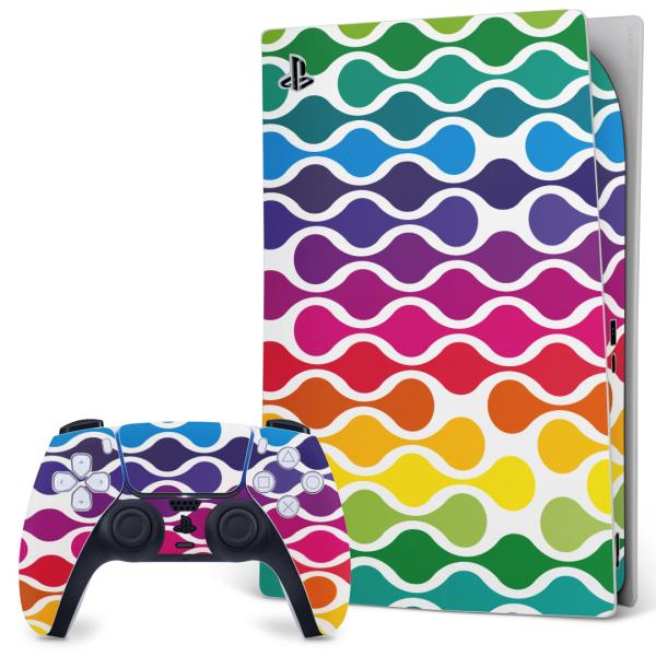 SONY PS5 �f�W�^���G�f�B�V���� �v���C�X�e�[�V���� ��p�������ȃX�L���V�[�� �\�邾���� �f�U�C���X�e�b�J�[  �J���t���@�͗l 007124