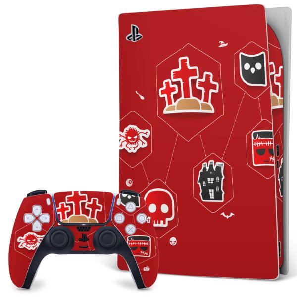 SONY PS5 �f�W�^���G�f�B�V���� �v���C�X�e�[�V���� ��p�������ȃX�L���V�[�� �\�邾���� �f�U�C���X�e�b�J�[  �n���E�B���@�ԁ@���b�h 007169