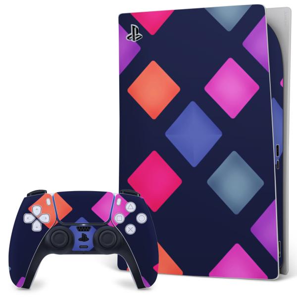 SONY PS5 �f�W�^���G�f�B�V���� �v���C�X�e�[�V���� ��p�������ȃX�L���V�[�� �\�邾���� �f�U�C���X�e�b�J�[  �J���t���@�͗l 007170