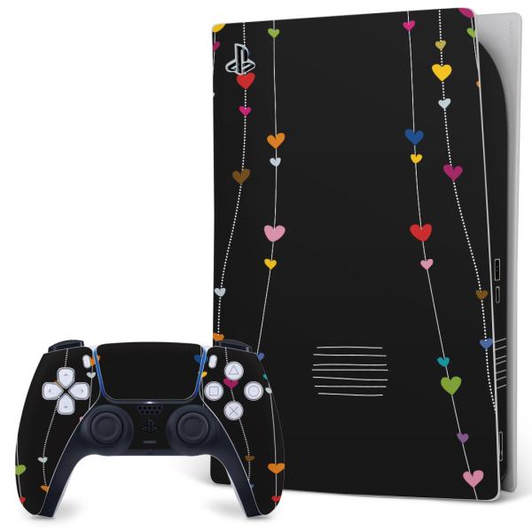 SONY PS5 �f�W�^���G�f�B�V���� �v���C�X�e�[�V���� ��p�������ȃX�L���V�[�� �\�邾���� �f�U�C���X�e�b�J�[  �n�[�g�@���@�u���b�N 007236