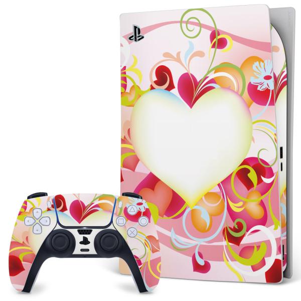 SONY PS5 �f�W�^���G�f�B�V���� �v���C�X�e�[�V���� ��p�������ȃX�L���V�[�� �\�邾���� �f�U�C���X�e�b�J�[  �n�[�g�@�ԁ@�t�����[�@�s���N 007249