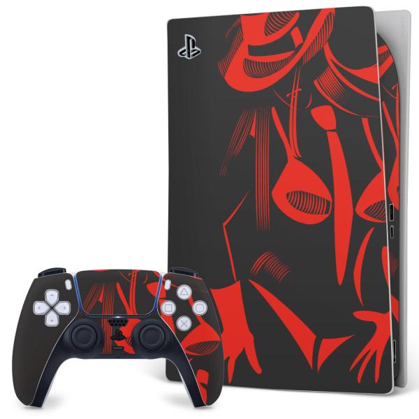 SONY PS5 �f�W�^���G�f�B�V���� �v���C�X�e�[�V���� ��p�������ȃX�L���V�[�� �\�邾���� �f�U�C���X�e�b�J�[  �l���@�ԁ@���b�h�@�C���X�g 007285