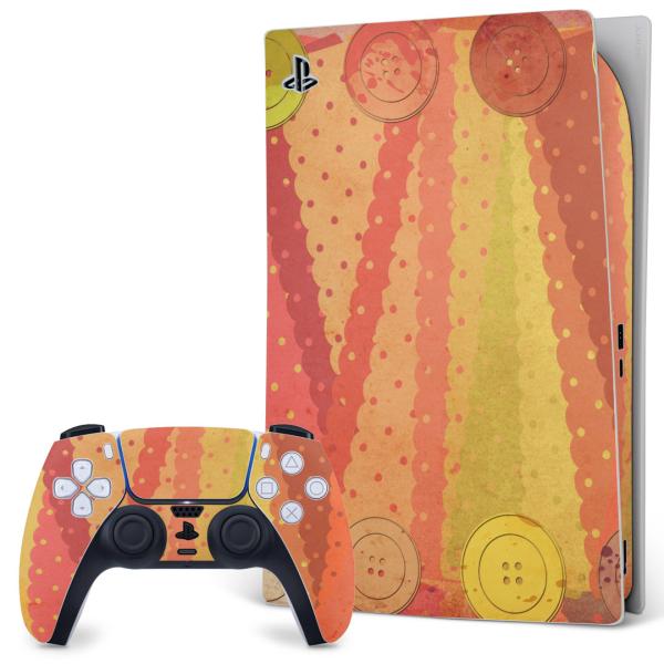 SONY PS5 �f�W�^���G�f�B�V���� �v���C�X�e�[�V���� ��p�������ȃX�L���V�[�� �\�邾���� �f�U�C���X�e�b�J�[  �{�^���@�J���t���@�s���N�@�͗l 007291