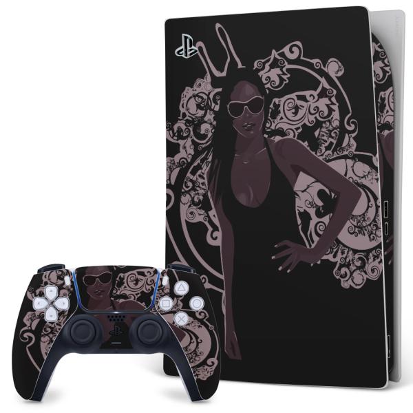 SONY PS5 �f�W�^���G�f�B�V���� �v���C�X�e�[�V���� ��p�������ȃX�L���V�[�� �\�邾���� �f�U�C���X�e�b�J�[  ���@�u���b�N�@�l���@�C���X�g 007312